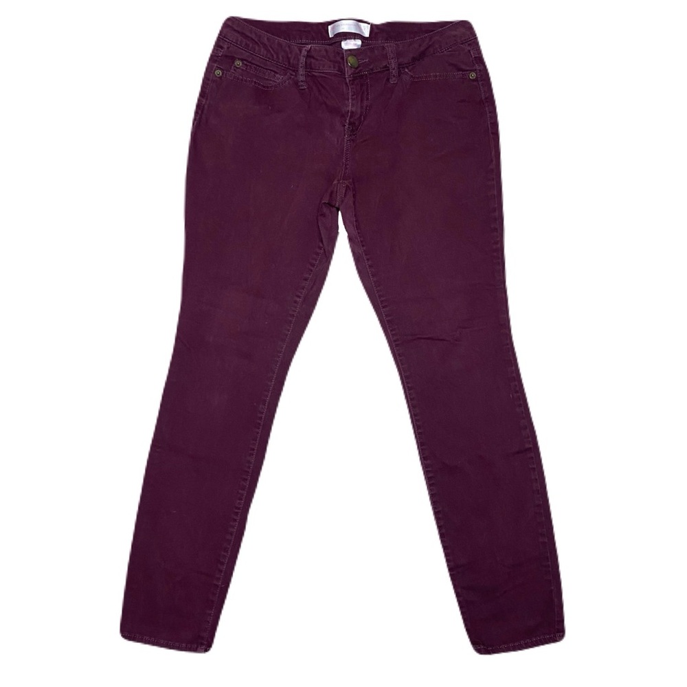 No‎ Boundaries Burgundy Skinny Pants Juniors Size 11